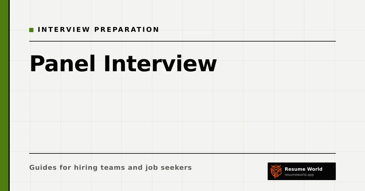 Panel Interview: How to Prepare and Handle Several Interviewers at Once — Resume World